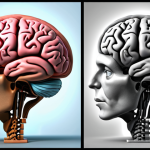 **Image Prompt:** Two brains, one labeled "System 1" (fast, intuitive) showing a familiar face, the other labeled "System 2" (slow, reasoning) working on a complex math problem. Contrast the energy and focus of each.